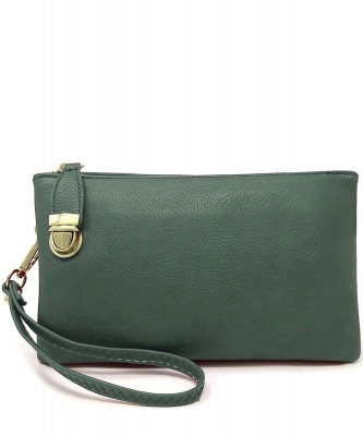 Womens Multi Compartment Functional Crossbody Bag WU020B OLIVE